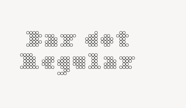 Bar dot Regular Font