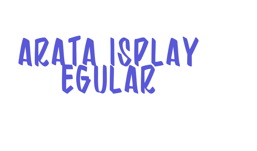 Barata Display Regular Font