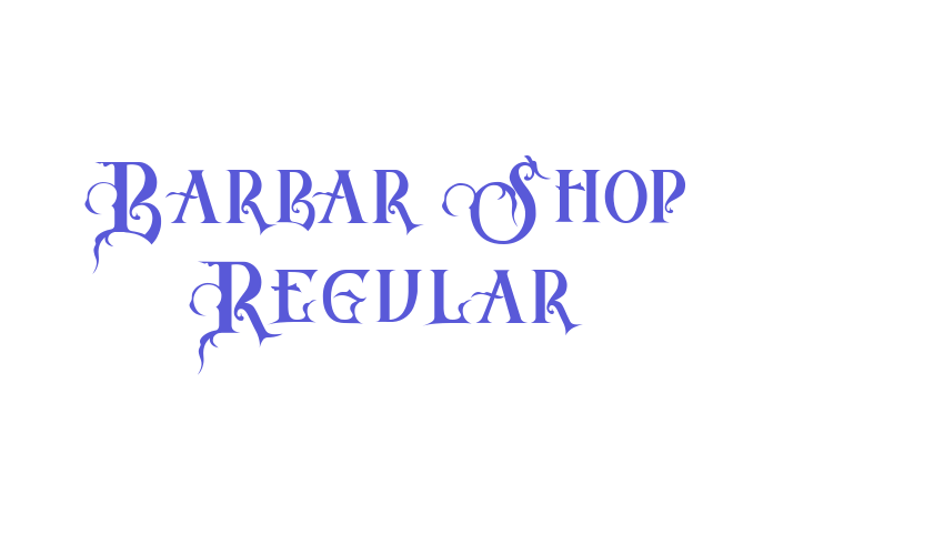 Barbar Shop Regular Font Download