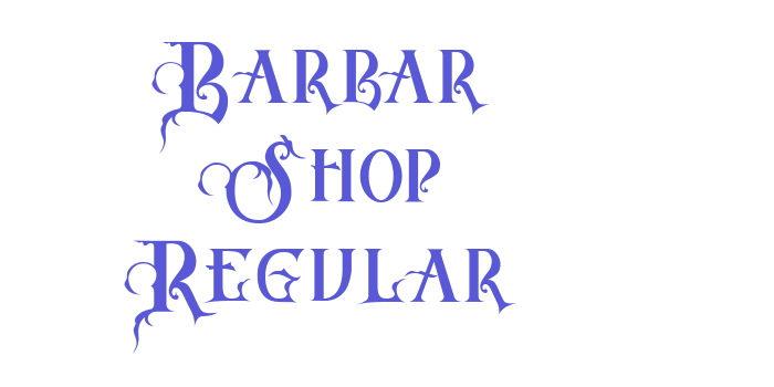 Barbar Shop Regular Font