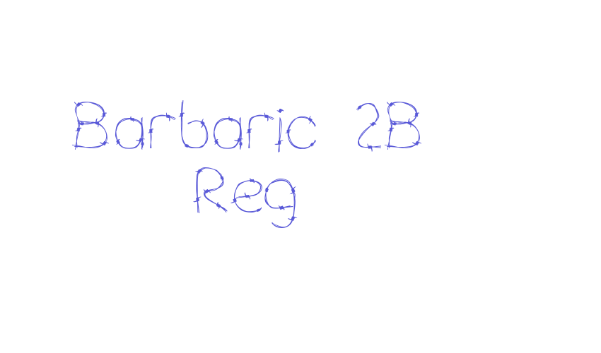 Barbaric 2B Reg Font Download