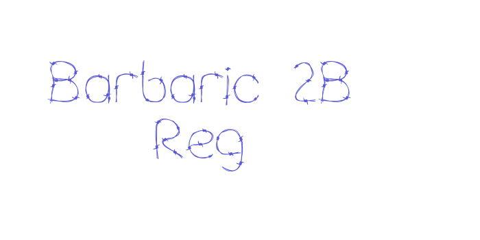 Barbaric 2B Reg Font Download