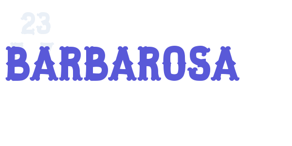 Barbarosa font free