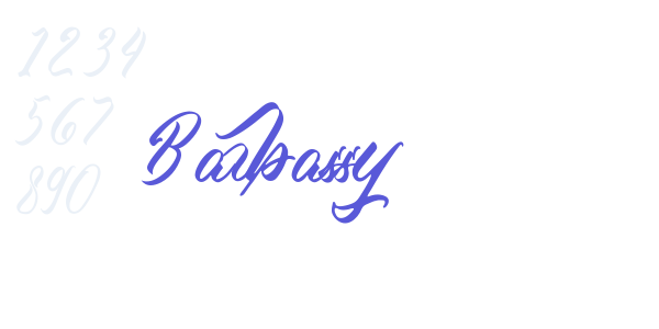 Barbassy font