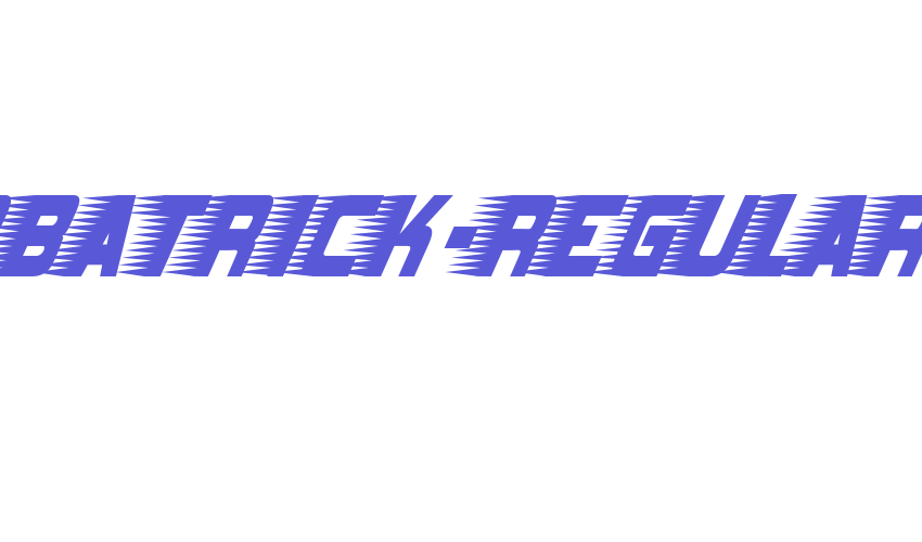 Barbatrick-Regular Font