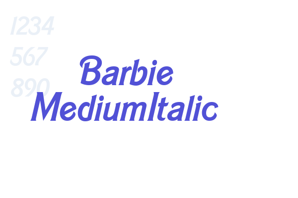 Barbie MediumItalic Font Download