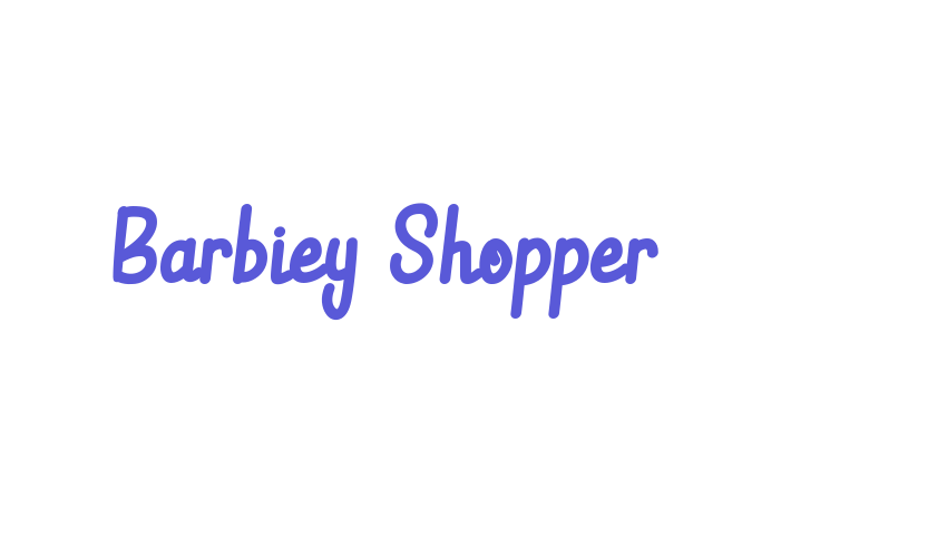 Barbiey Shopper Font Download