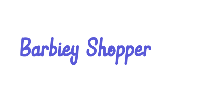 Barbiey Shopper Font Download