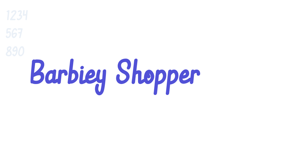 Barbiey Shopper-font-download