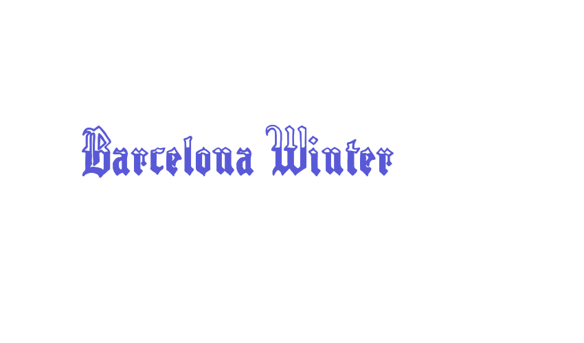 Barcelona Winter Font Download