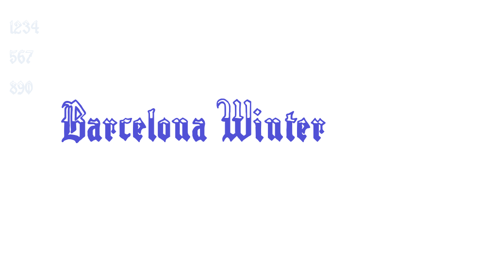 Barcelona Winter-font-download