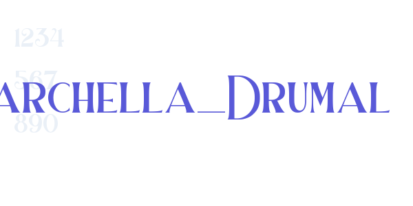 Barchella_Drumal font