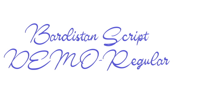 Bardistan Script DEMO-Regular Font Download