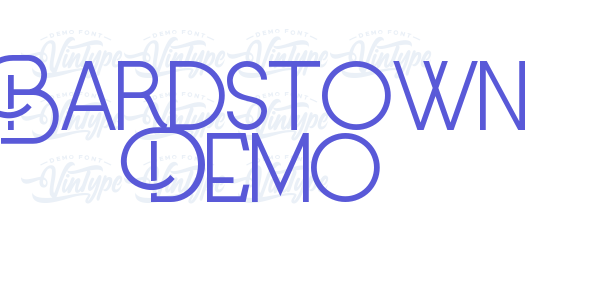 Bardstown Demo font free