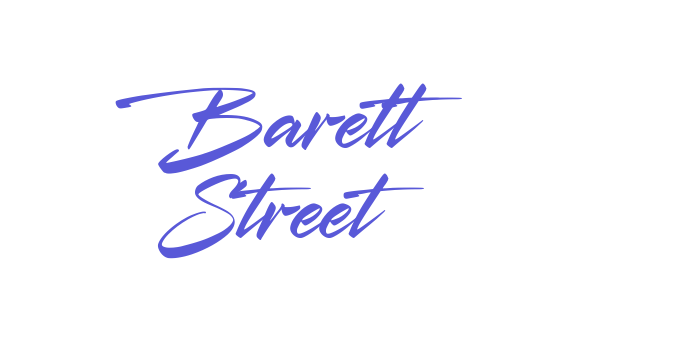 Barett Street Font