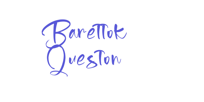 Barettok Queston Font