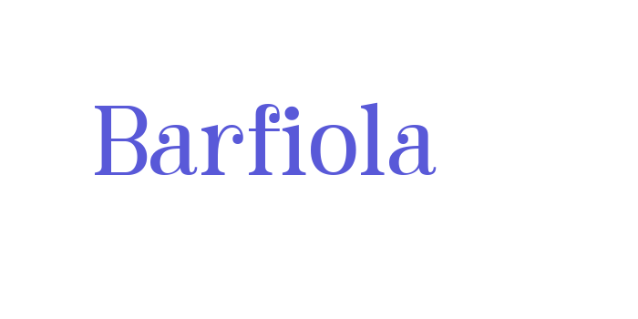 Barfiola Font