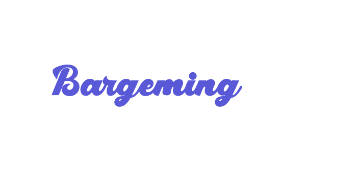 Bargeming Font Download