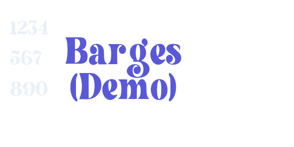 Barges (Demo) font free