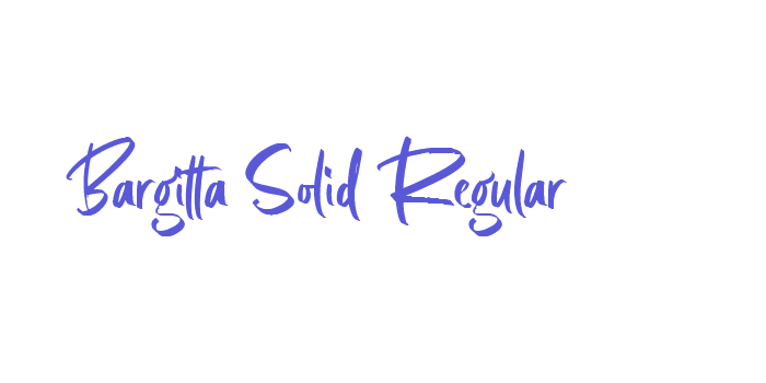 Bargitta Solid Regular Font Download