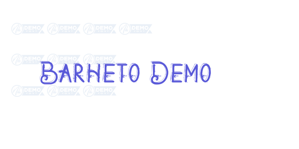 Barheto Demo font free