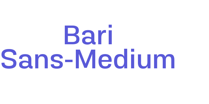 Bari Sans-Medium Font Download