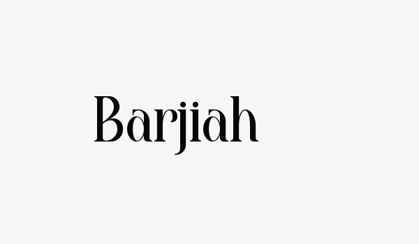 Barjiah Font