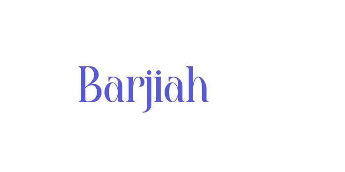 Barjiah Font Download