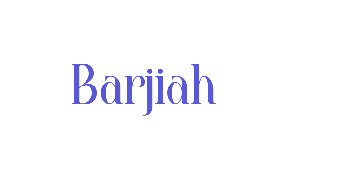 Barjiah Font