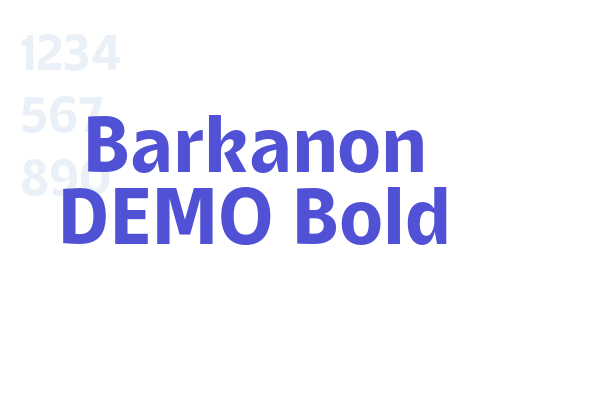 Barkanon DEMO Bold