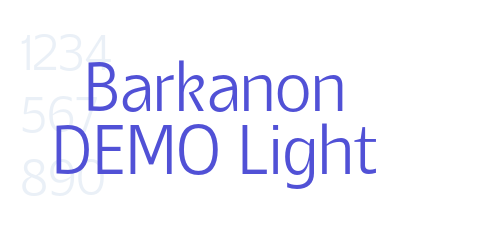 Barkanon DEMO Light-font-download