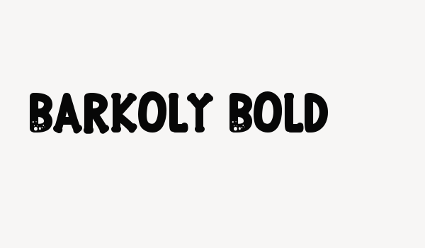 Barkoly Bold Font