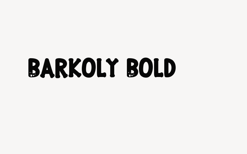 Barkoly Bold Font