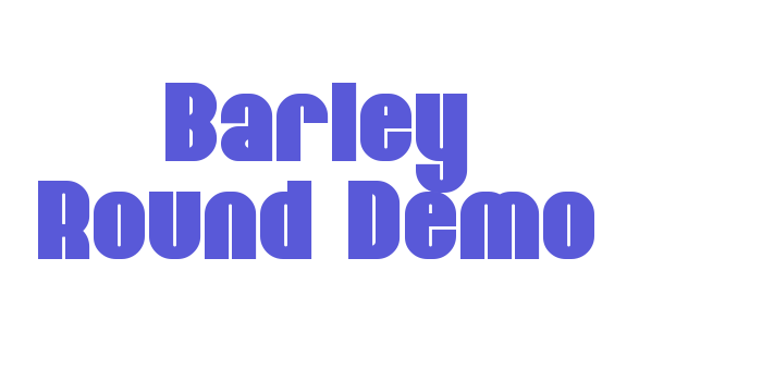 Barley Round Demo Font