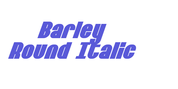 Barley Round Italic Font Download