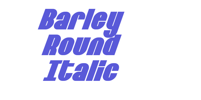 Barley Round Italic Font