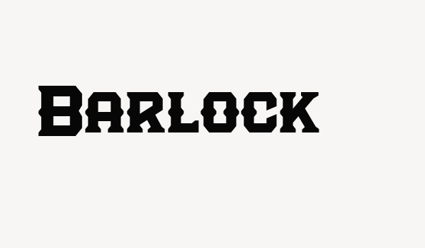 Barlock Font