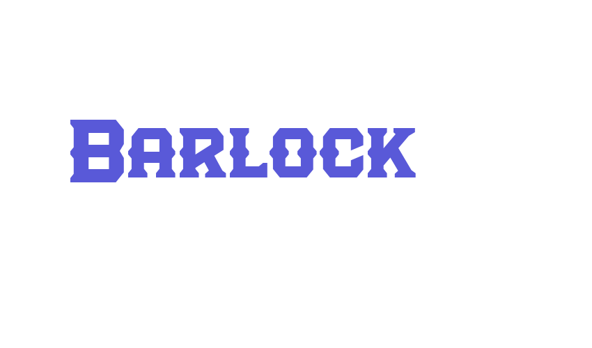 Barlock Font Download