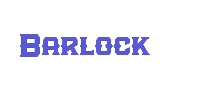 Barlock Font Download