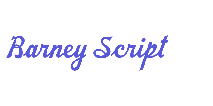 Barney Script Font Download