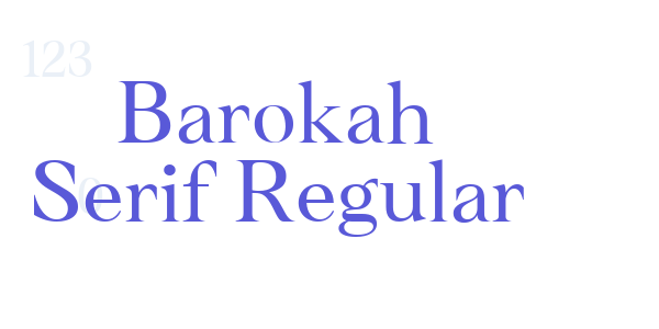 Barokah Serif Regular font free