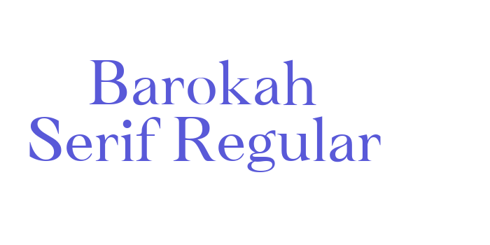 Barokah Serif Regular Font Download