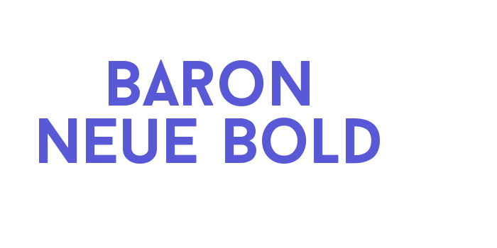 Baron Neue Bold Font Download