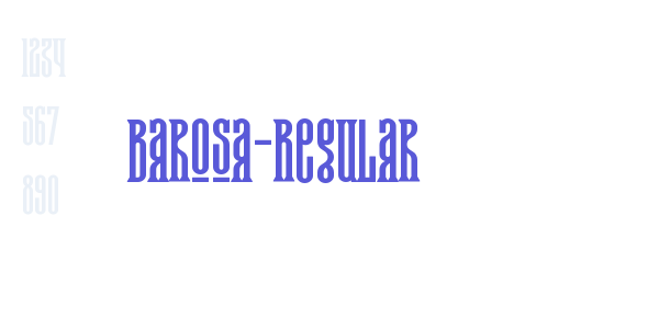 Barosa-Regular font free