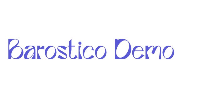 Barostico Demo Font Download