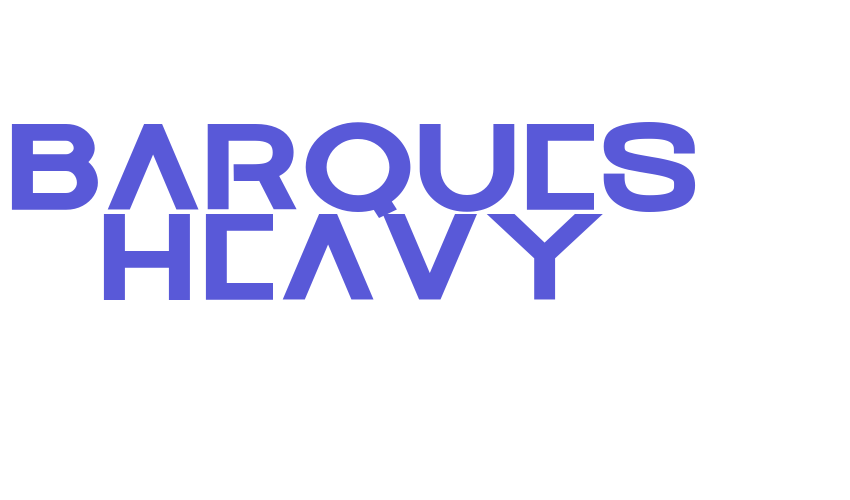 Barques Heavy Font