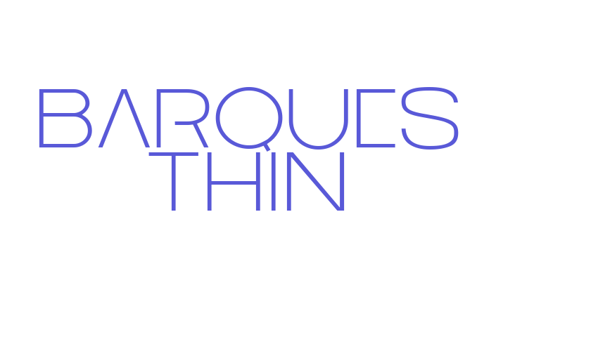 Barques Thin Font