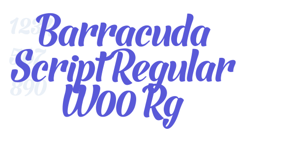 Barracuda Script Regular W00 Rg font free