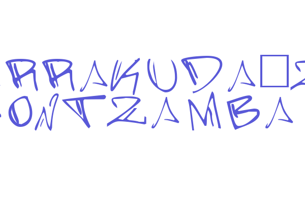 Barrakuda’z FontZamba Font