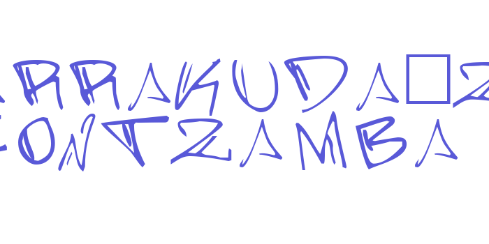 Barrakuda’z FontZamba Font Download